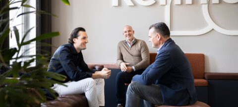 Joost, Michiel en Peter op de bank