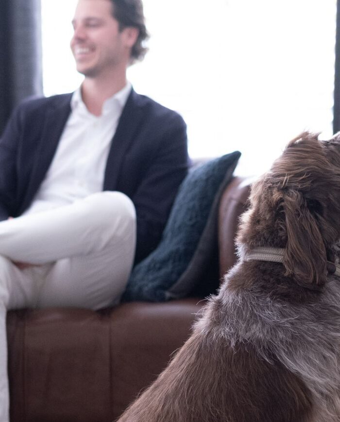 Marlies, Sven en Goof op de foto